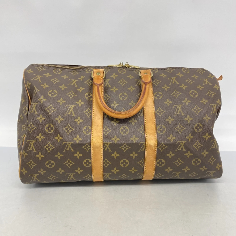 LOUIS VUITTON Brown Monogram Keepall 45 Boston Bag - Picture 13 of 13